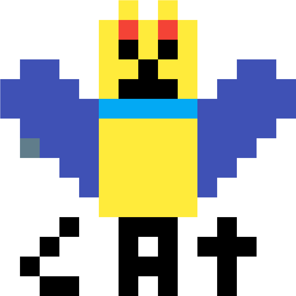 Minecraft Pixel Art Minion PNG