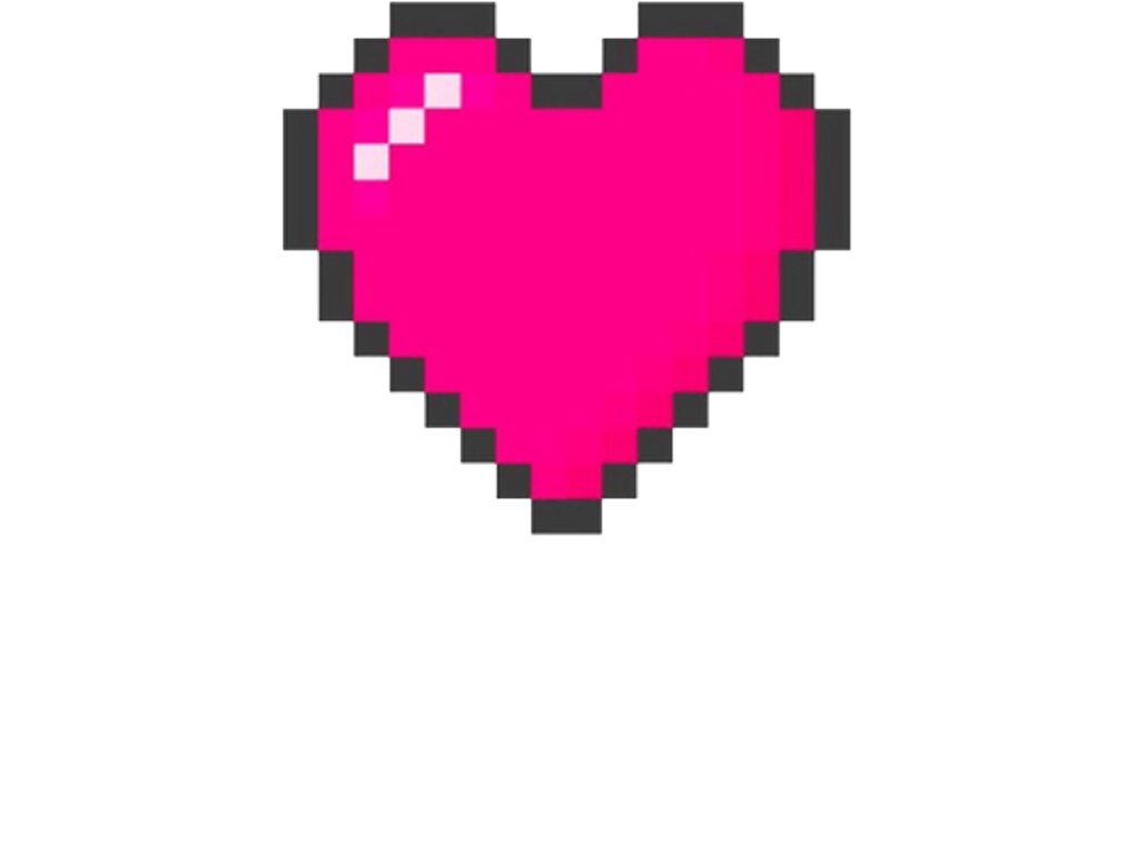 Minecraft Pixel Heart Icon PNG