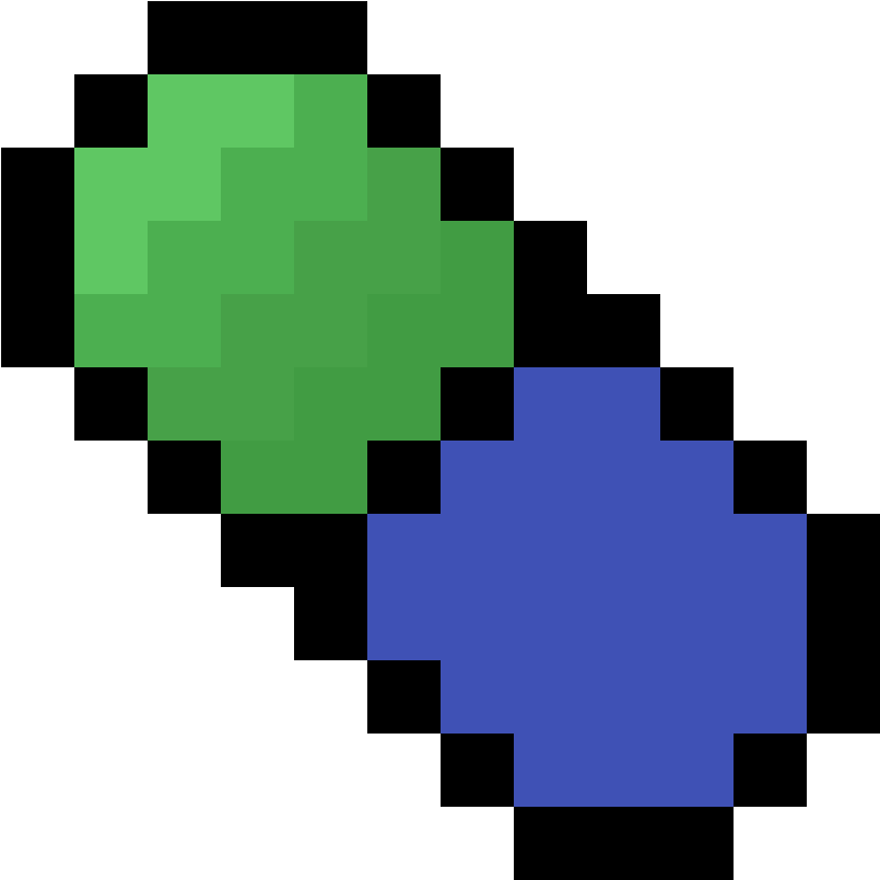 Minecraft Poisonous Potato Pixel Art PNG