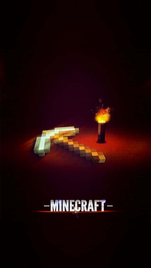 Immaginedel Profilo Di Minecraft Con Piccone E Torcia.