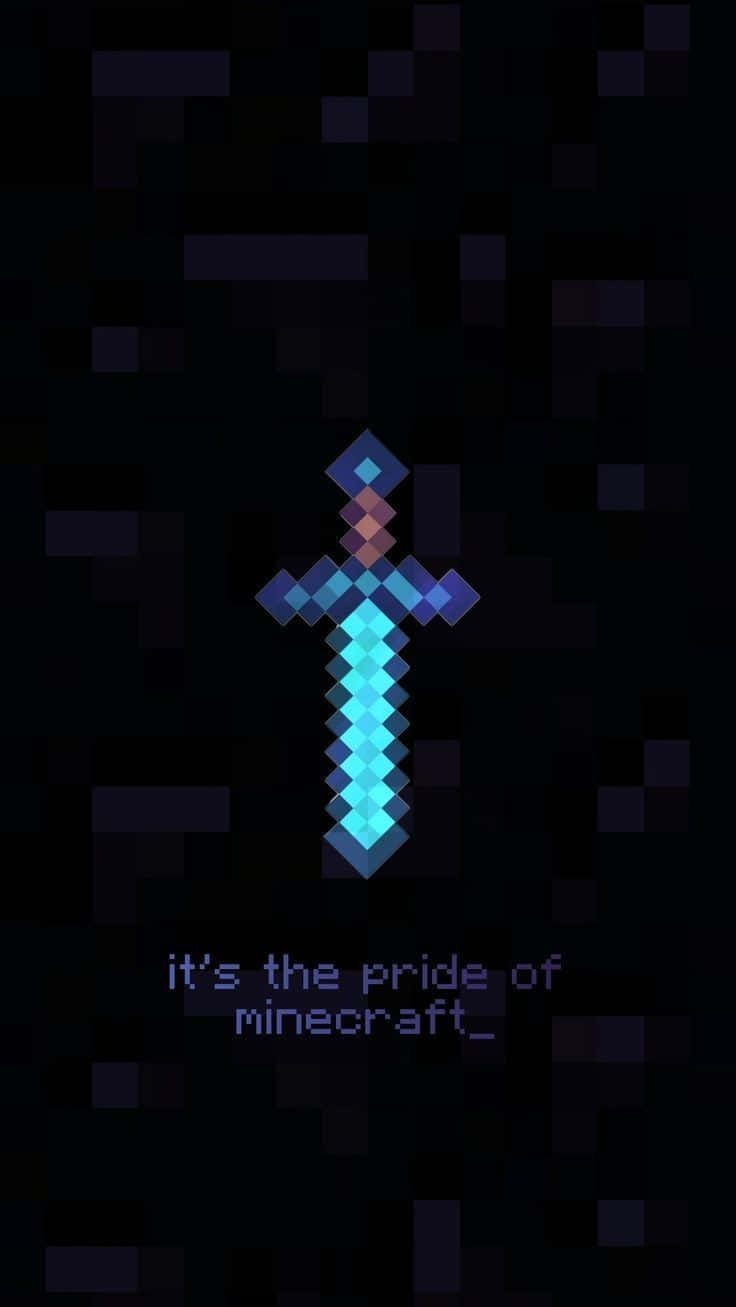 Diamond Sword On Obsidian Minecraft Profile Picture
