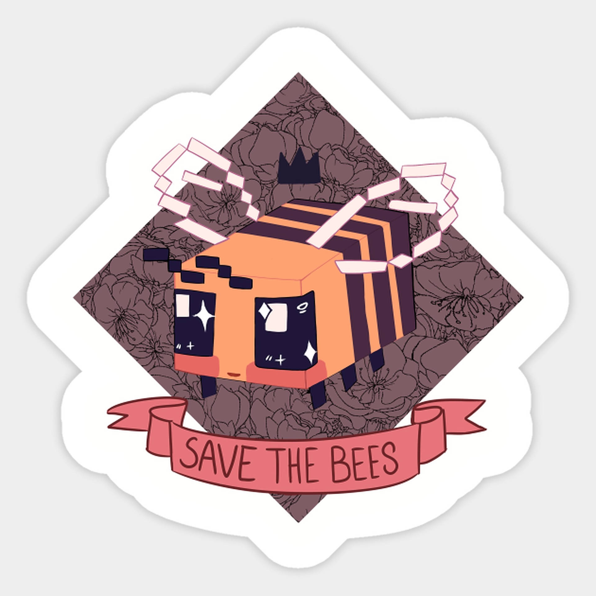 Minecraft Save The Bees Wallpaper