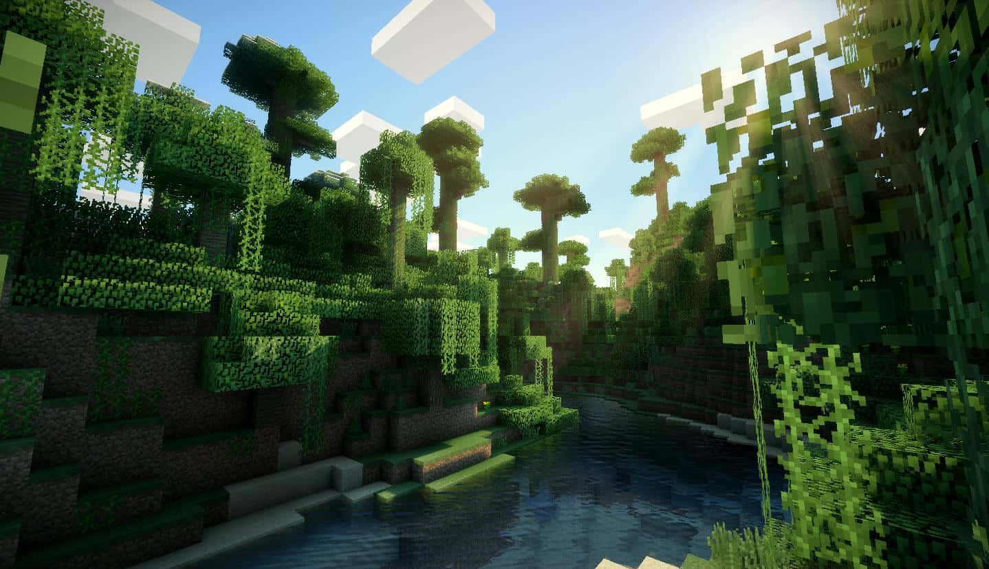 "Beautify Your Minecraft World with Shaders" Wallpaper