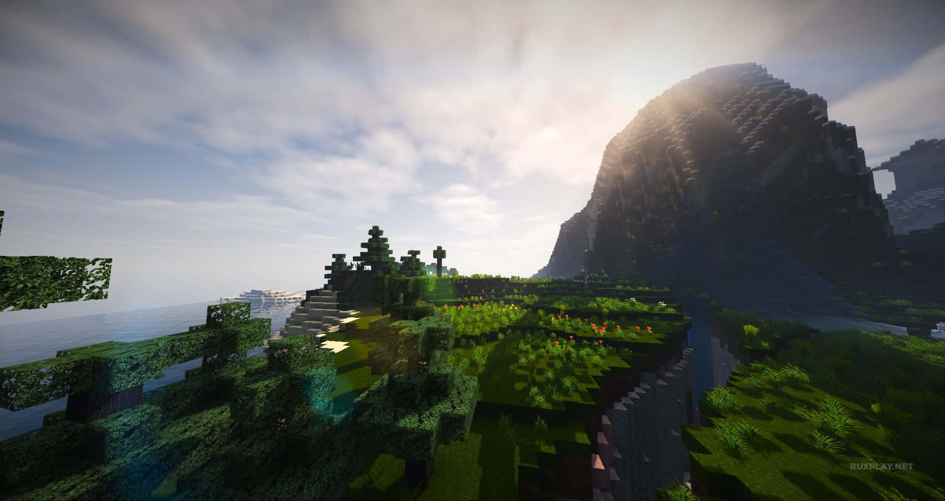 Experience Captivating Visuals with Minecraft Shaders Wallpaper