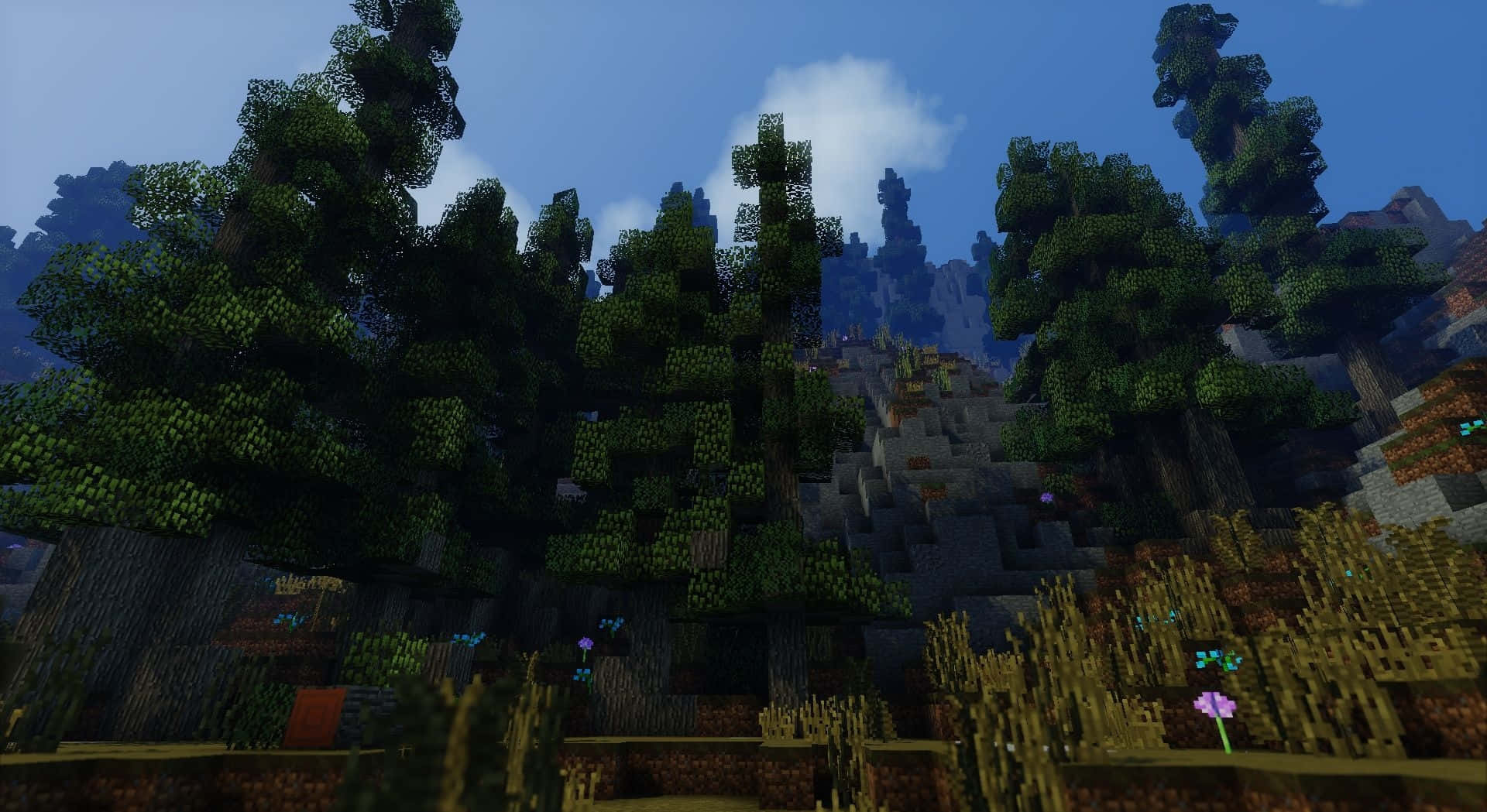 Forge Your Own Path in Minecraft With Shaders Wallpaper