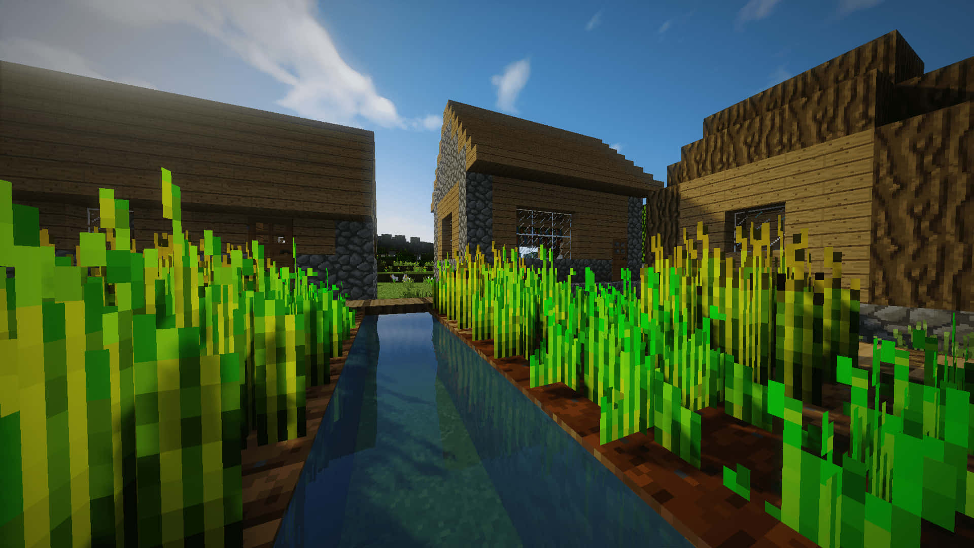 Step into a Vibrant, Colorful World with Minecraft Shaders Wallpaper