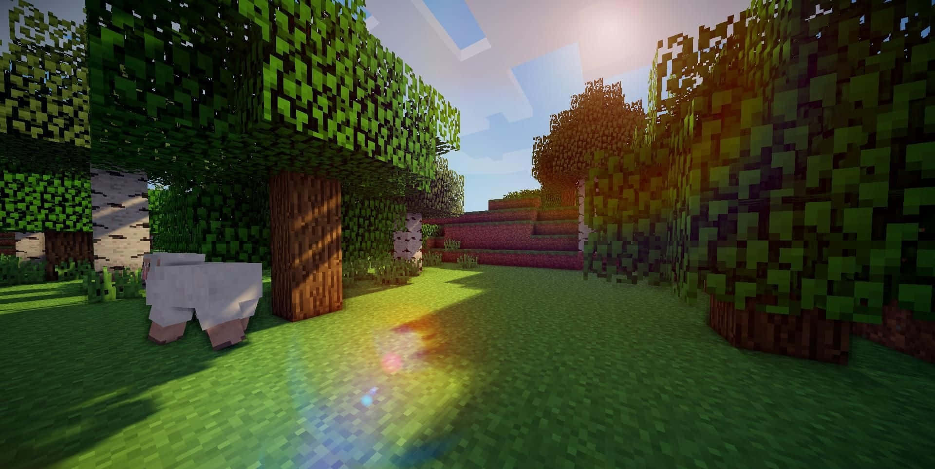 Create beautiful landscapes with Minecraft Shaders Wallpaper