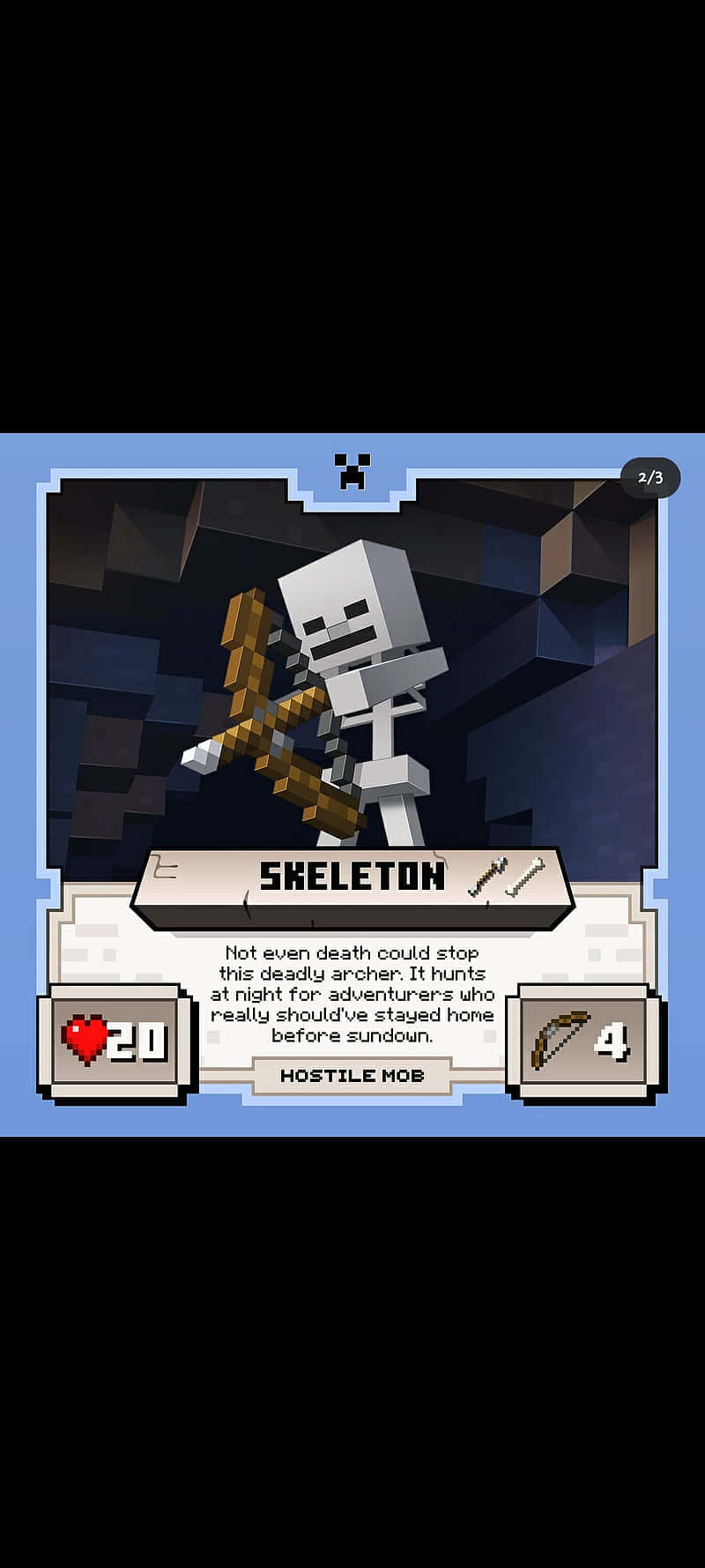 skeleton minecraft wallpaper