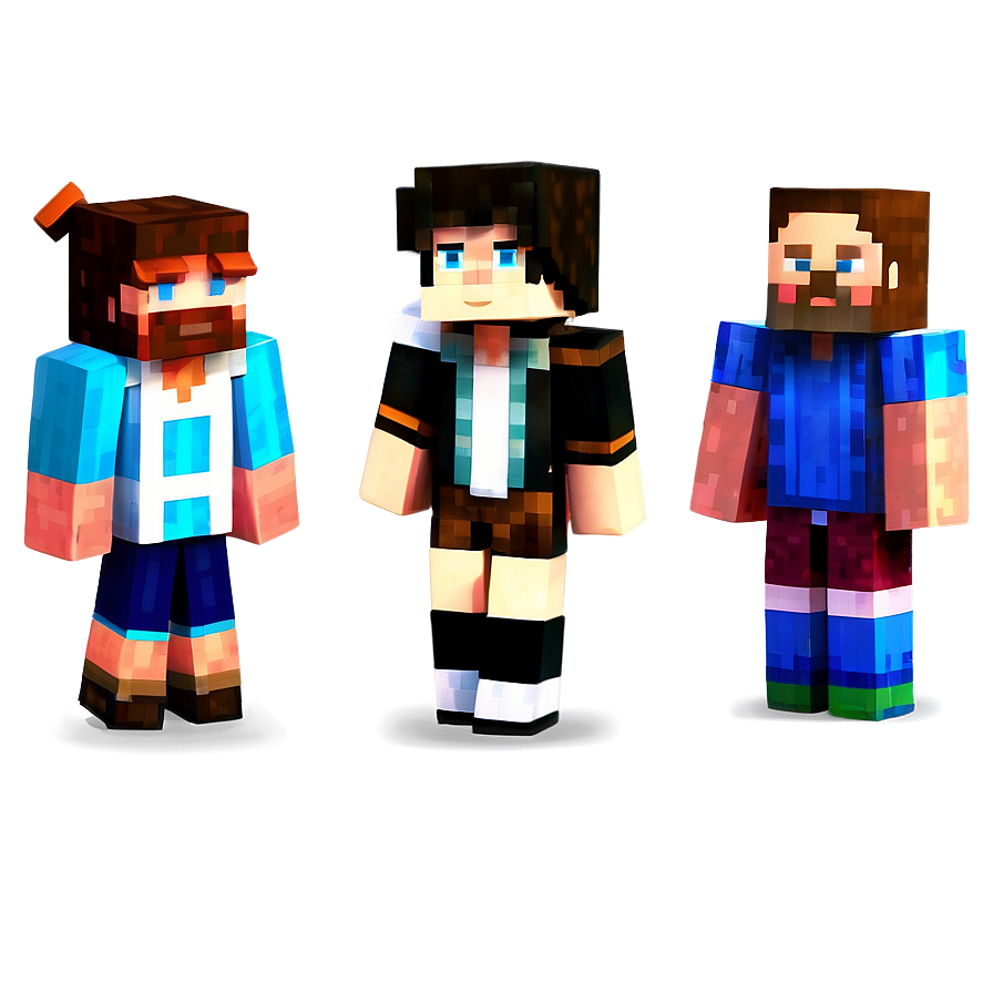 Minecraft Skin Characters Png Aqv64 PNG