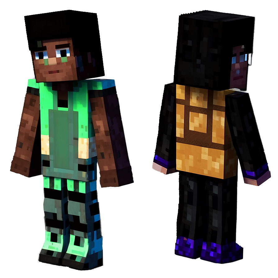 Minecraft Skin Characters Png Dvu PNG