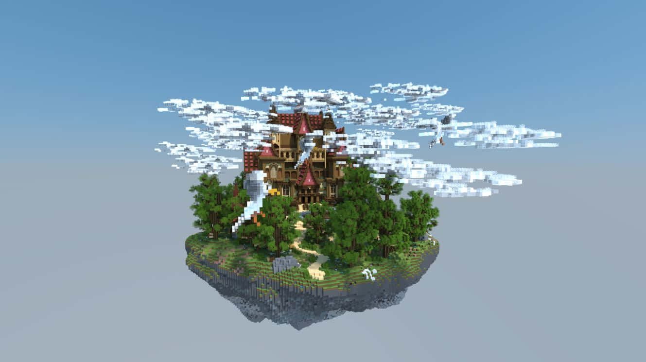 Amazing Minecraft Sky Block Adventure Wallpaper