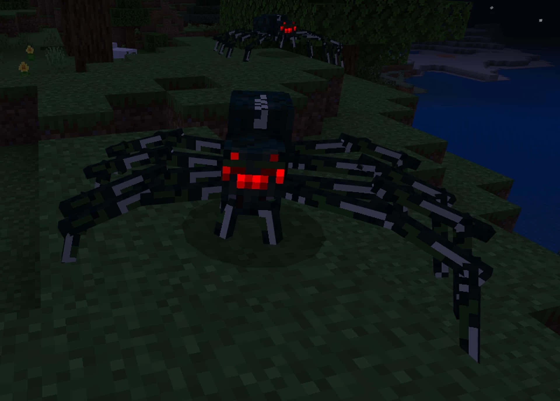 Creepy Crawler Minecraft Spider Wallpaper