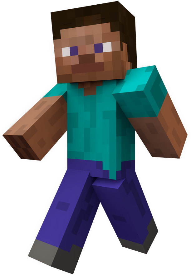 Minecraft Steve Character Model PNG