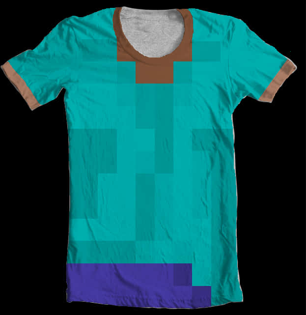 Minecraft Steve Costume T Shirt PNG
