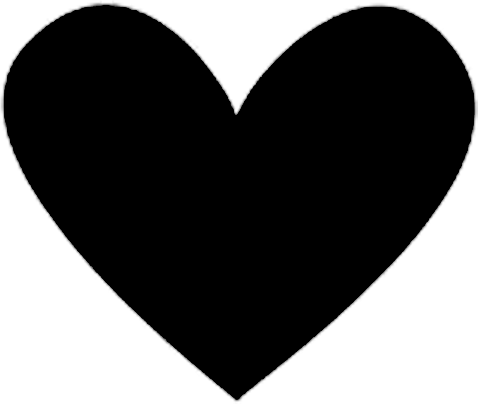 Minecraft Style Black Heart PNG