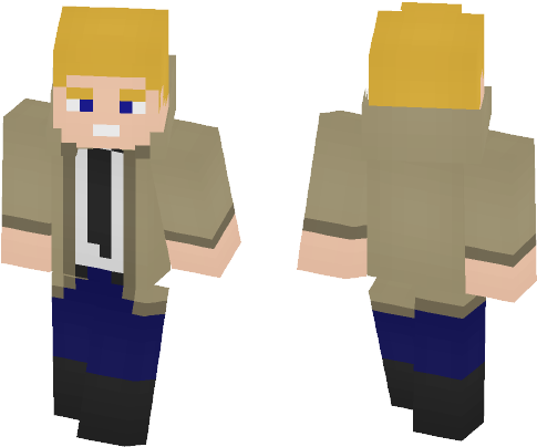 Minecraft Style Character Model PNG