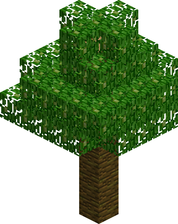 Download Minecraft Style Pixelated Tree | Wallpapers.com