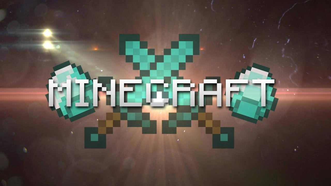 Minecraft Swords And Diamonds Wallpaper