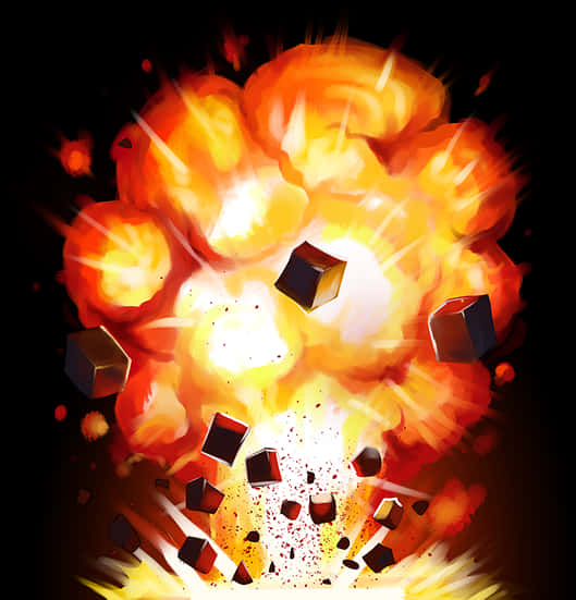 Minecraft_ T N T_ Explosion_ Artwork PNG