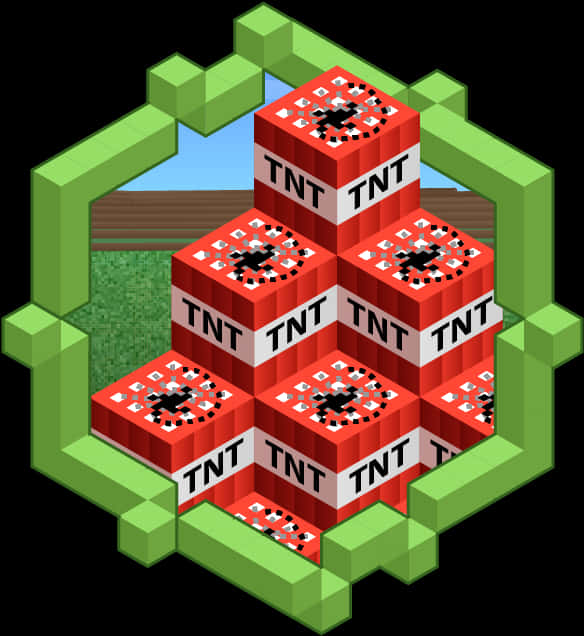 Minecraft T N T Explosives Stack PNG