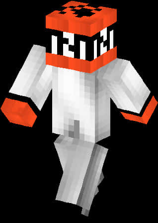 Minecraft_ T N T_ Head_ Character PNG
