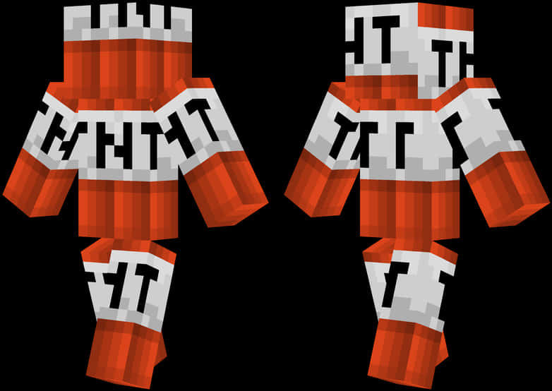 Minecraft T N T Skin Design PNG