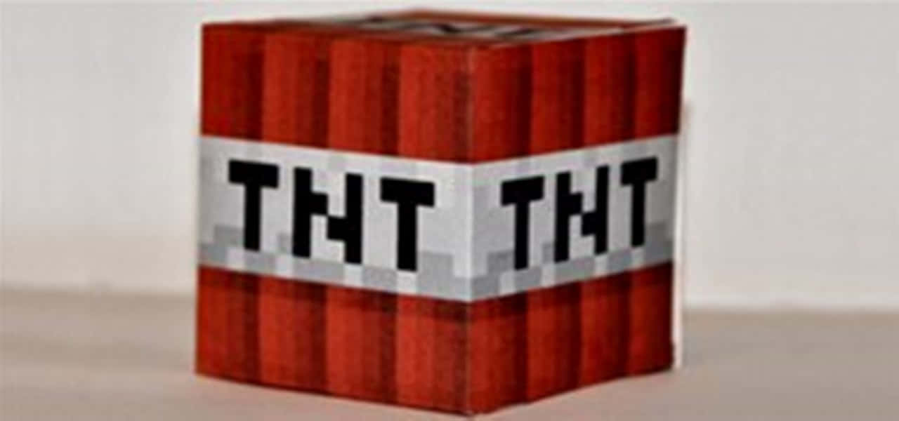 Unite to create an explosion of fun with Minecraft Tnt Wallpaper