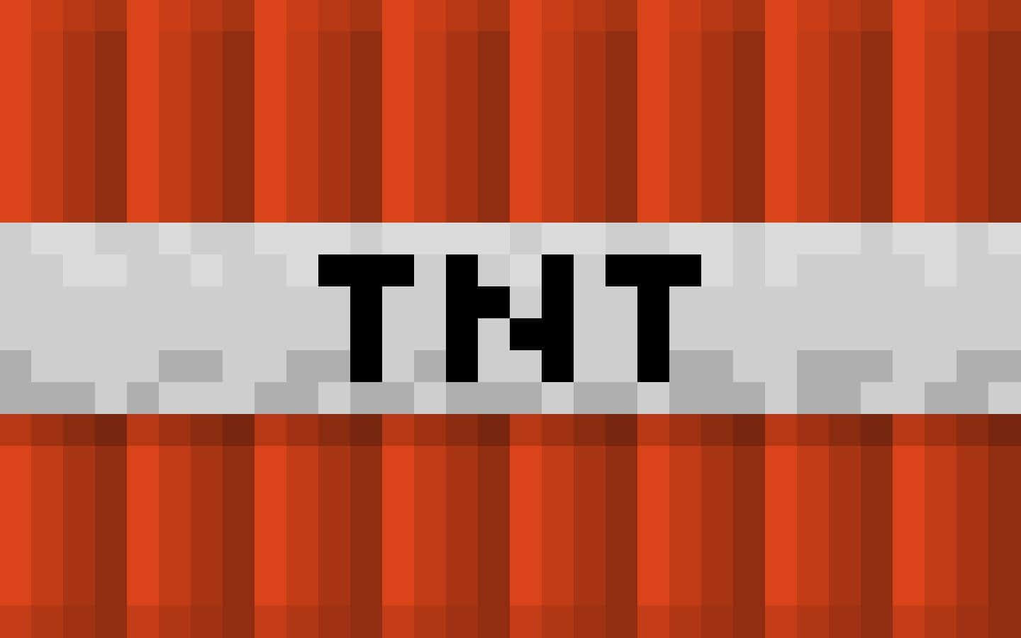 Exploding the world with Minecraft Tnt Wallpaper