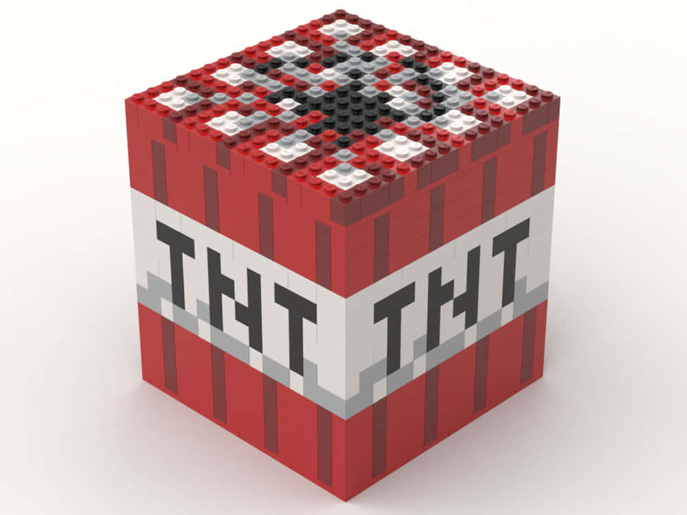 Minecraft Tnt With White Spots Wallpaper