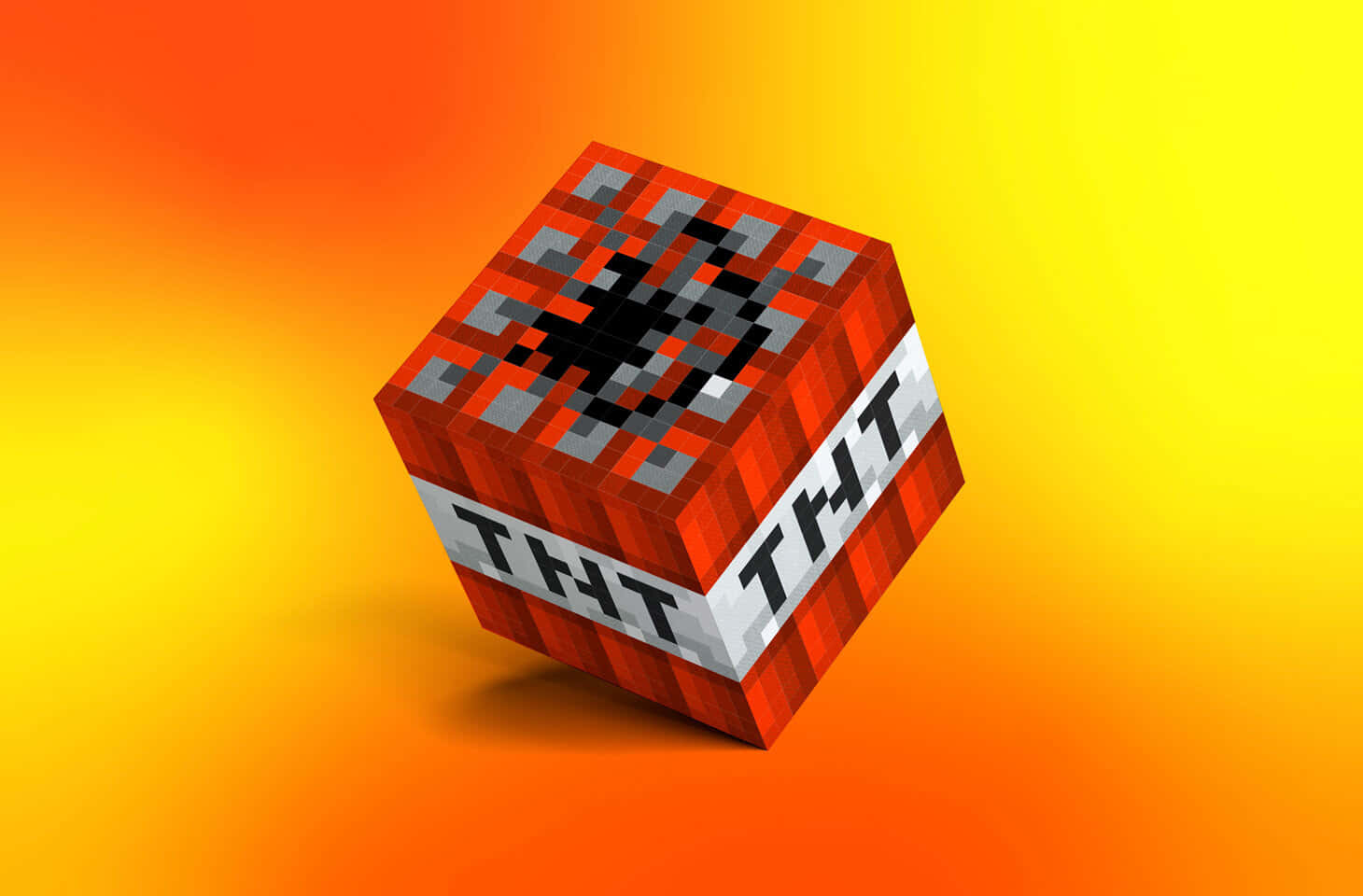 Explore the possibilities of Minecraft TNT Wallpaper