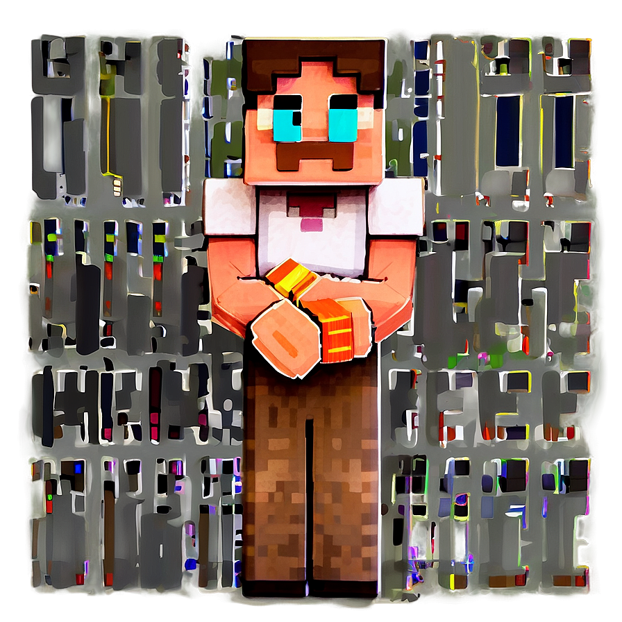 Minecraft Villager In Library Png Yjy9 PNG