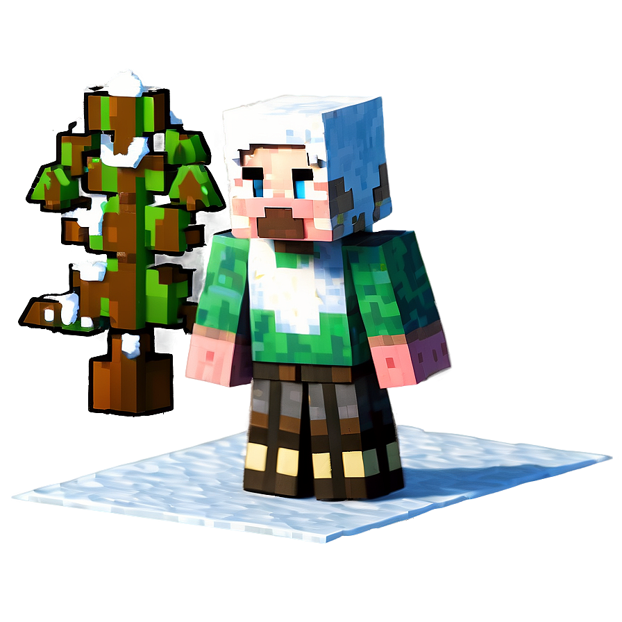 Minecraft Villager In Snowy Biome Png Exb PNG