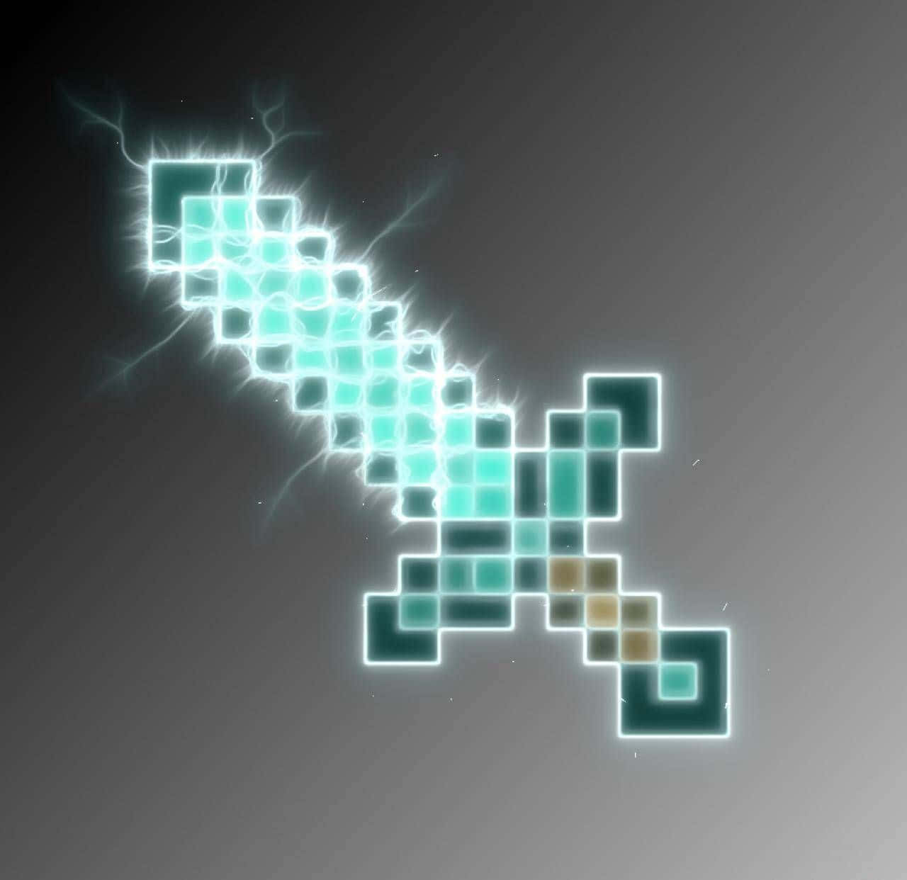 Epic Minecraft Weapons Ready for Battle Wallpaper