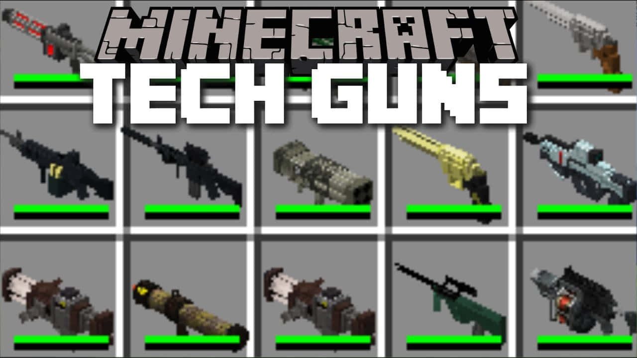 Unleash Your Arsenal - Minecraft Weapons Collection Wallpaper