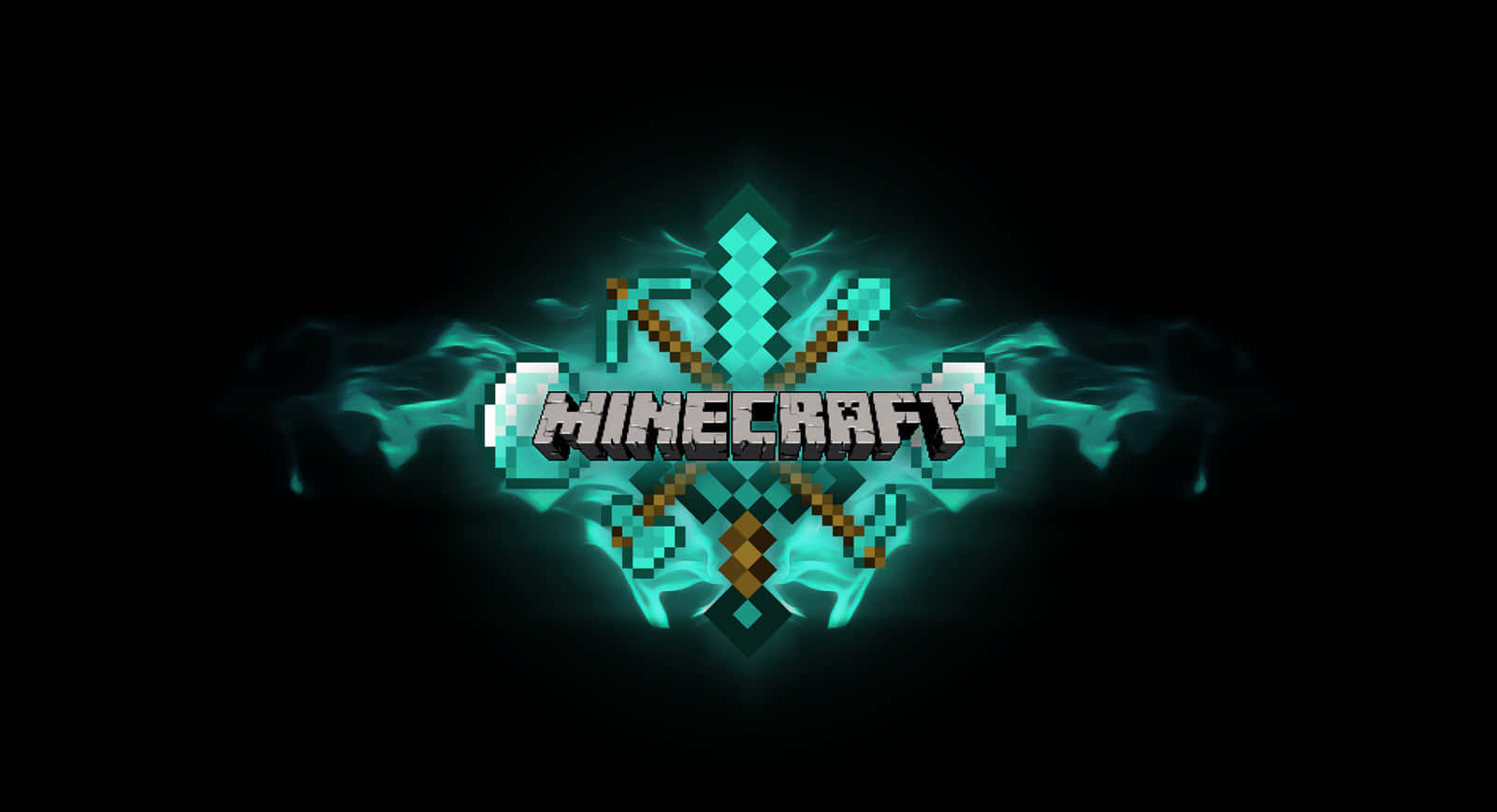 An Arsenal of Minecraft Weapons Unleashed Wallpaper