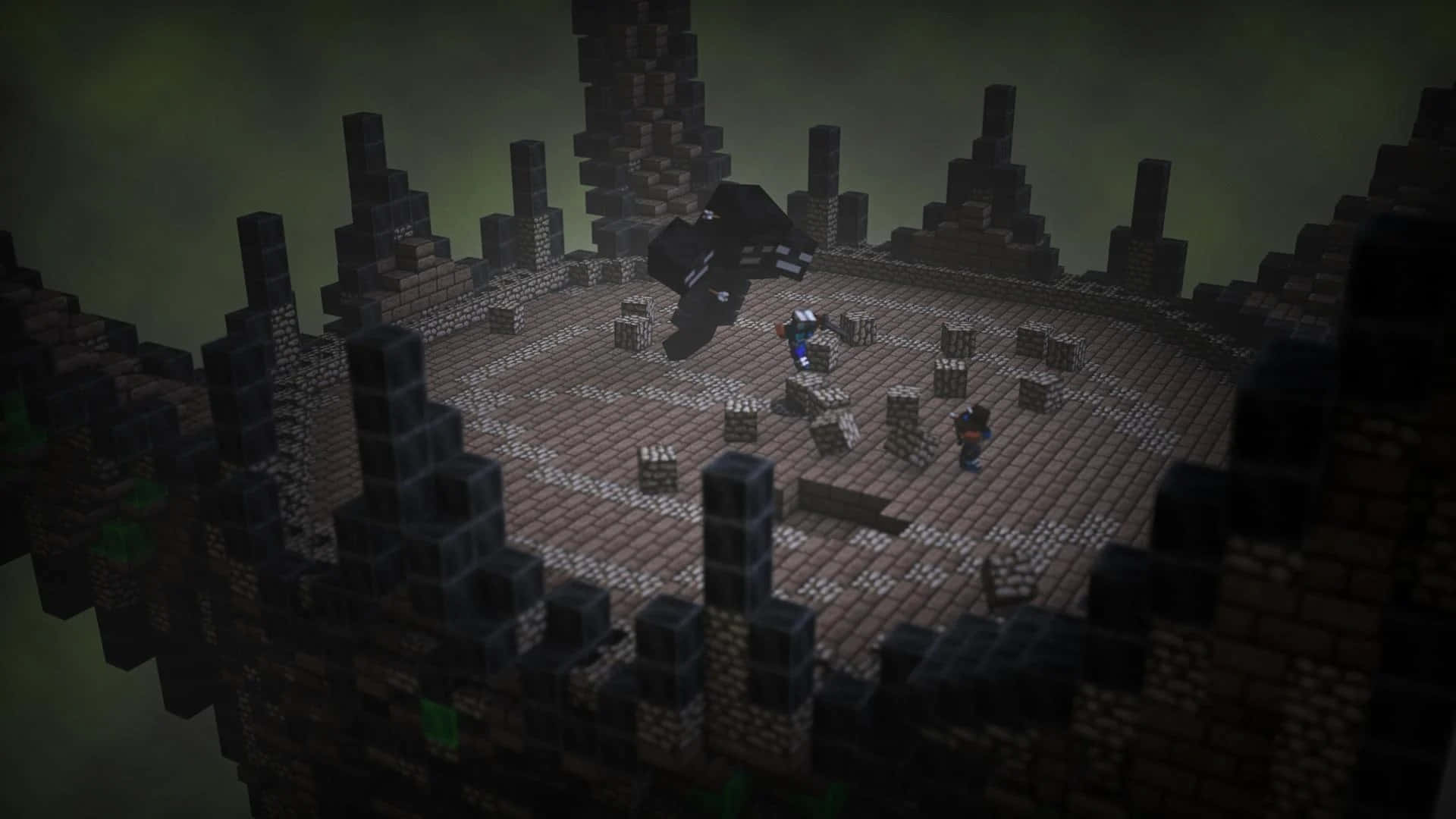 Unleash the Power of the Minecraft Wither in Your Game! Wallpaper