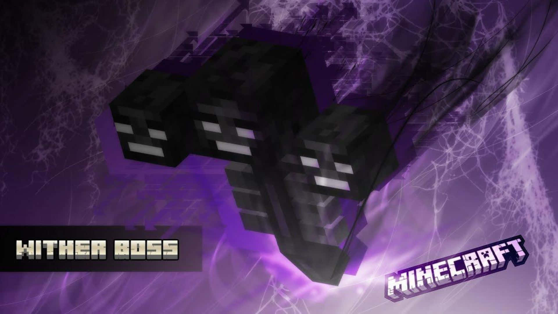 Epic showdown with the mighty Minecraft Wither Wallpaper