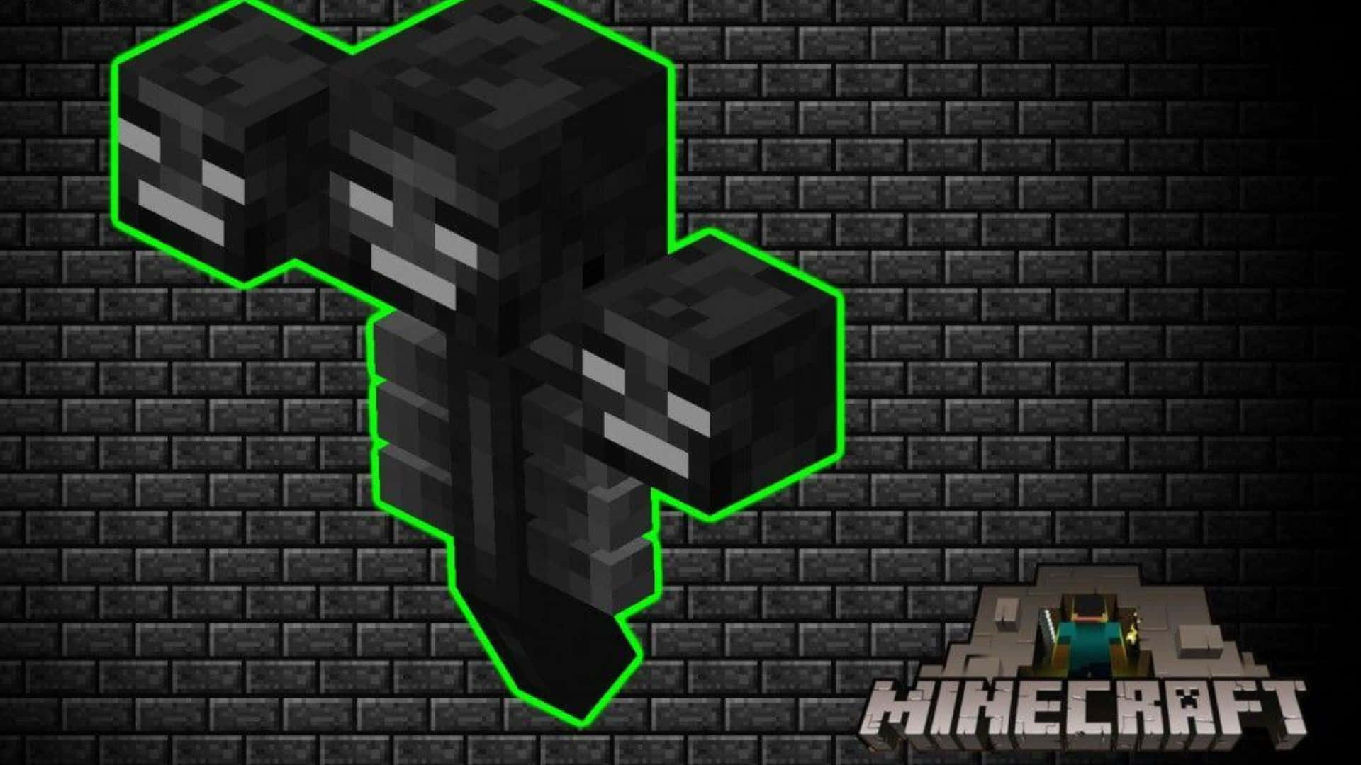Minecraft Wither Unleashed in the Nether Wallpaper