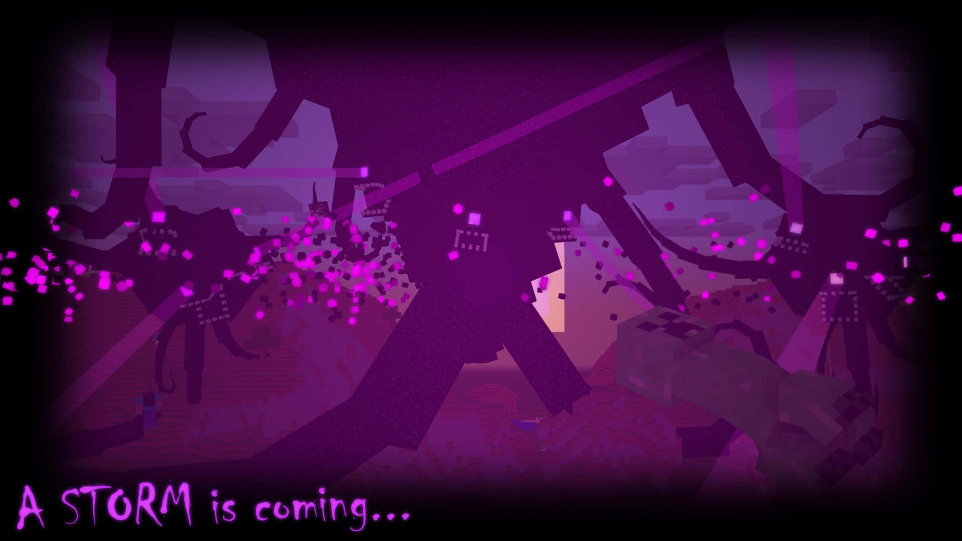 Mighty Minecraft Wither in an Epic Battle Wallpaper