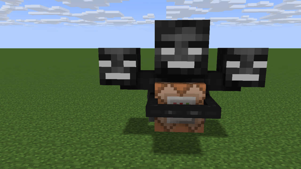 Minecraft Wither Boss in Action Wallpaper