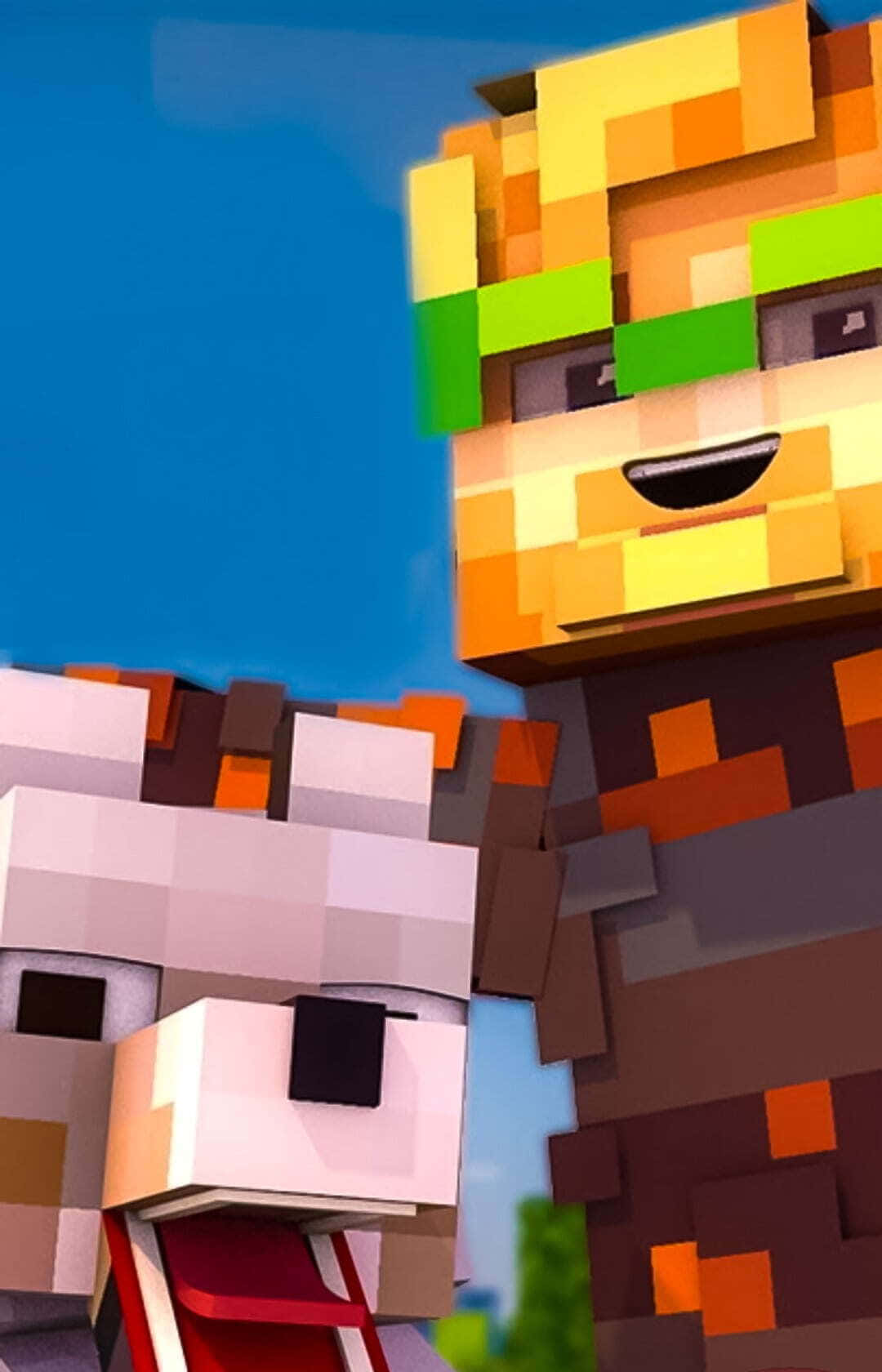 Minecraft YouTubers Unite: Experience Adventure with Your Favorite Gamers Wallpaper