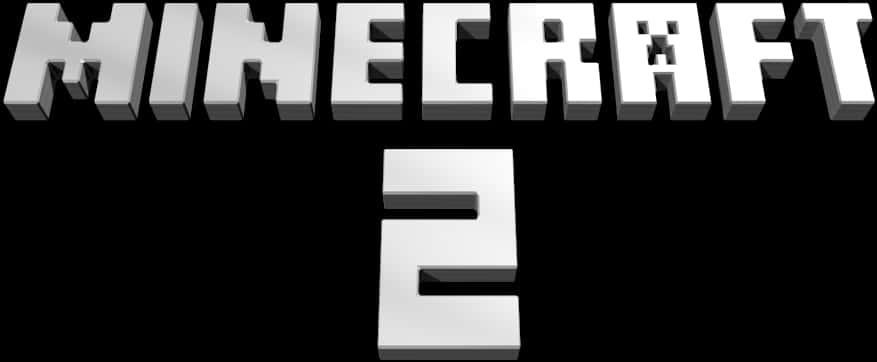 Minecraft_2_ Logo_ Black_ Background PNG
