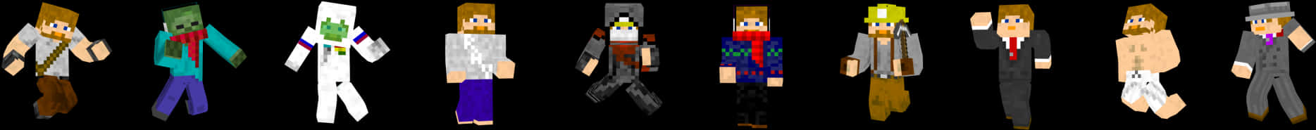 Minecraft_ Character_ Skins_ Showcase PNG