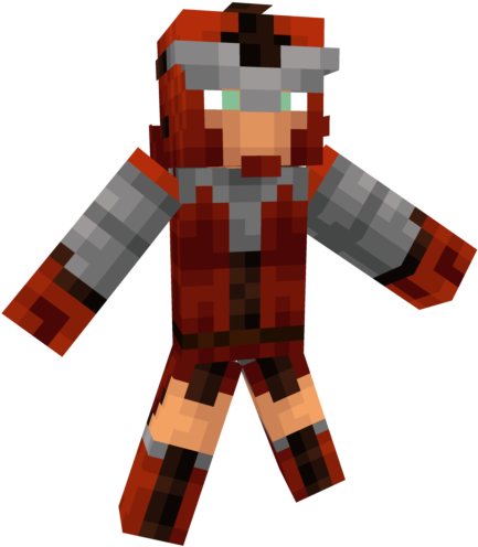 Minecraft_ Character_3 D_ Model PNG