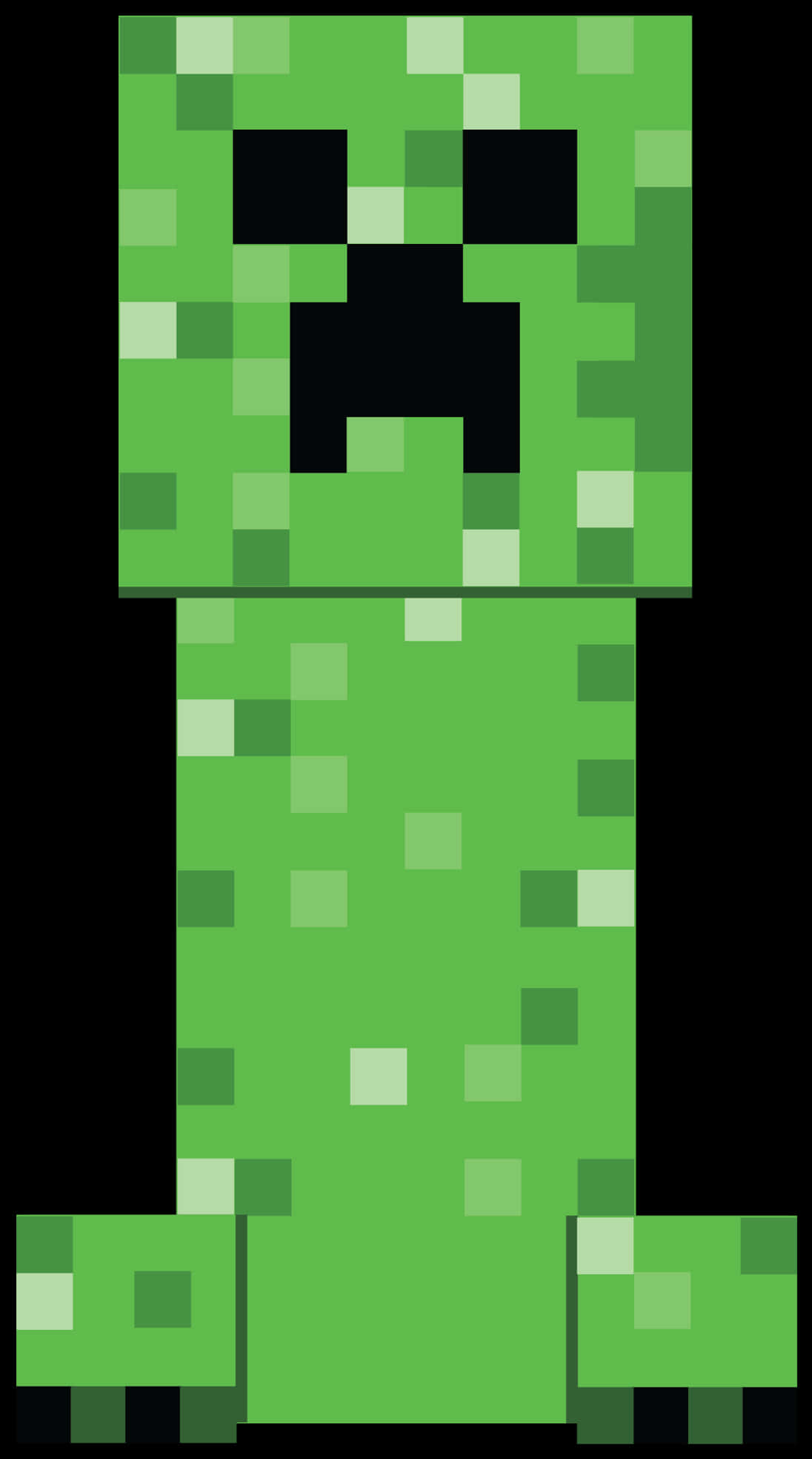 Download Minecraft_ Creeper_ Face_ Vector | Wallpapers.com