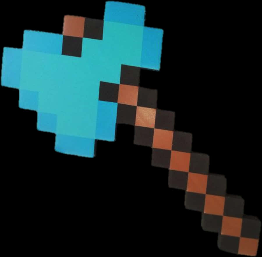 Minecraft_ Diamond_ Sword_ Graphic PNG