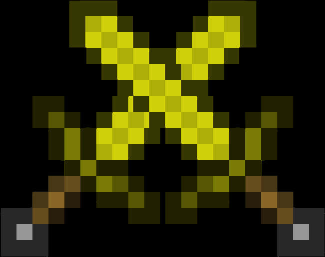 Minecraft_ Diamond_ Sword_ Pixel_ Art PNG