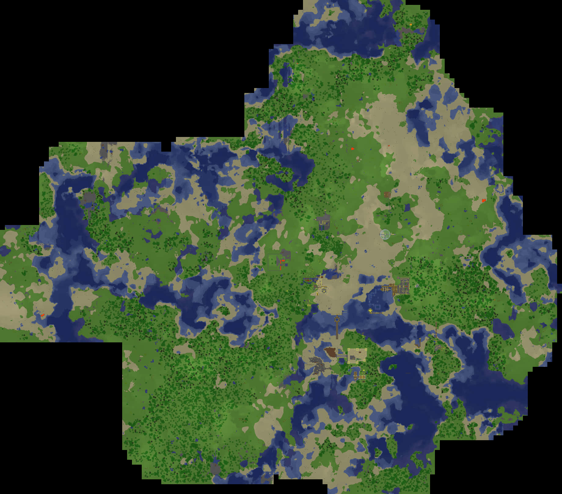 Minecraft_ Overworld_ Map_ Exploration PNG