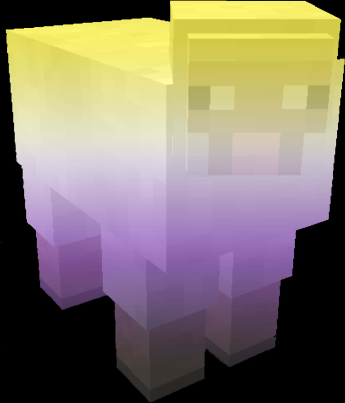 Minecraft_ Glowing_ Character_ Render PNG
