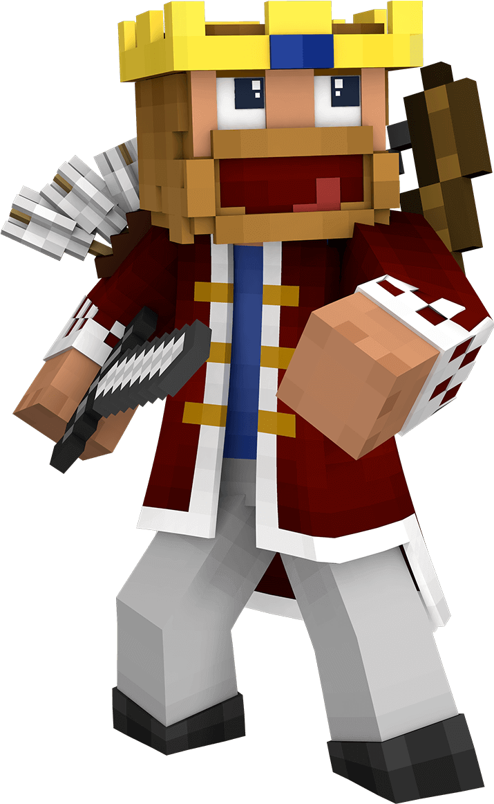 Minecraft_ King_ Character_ Render.png PNG